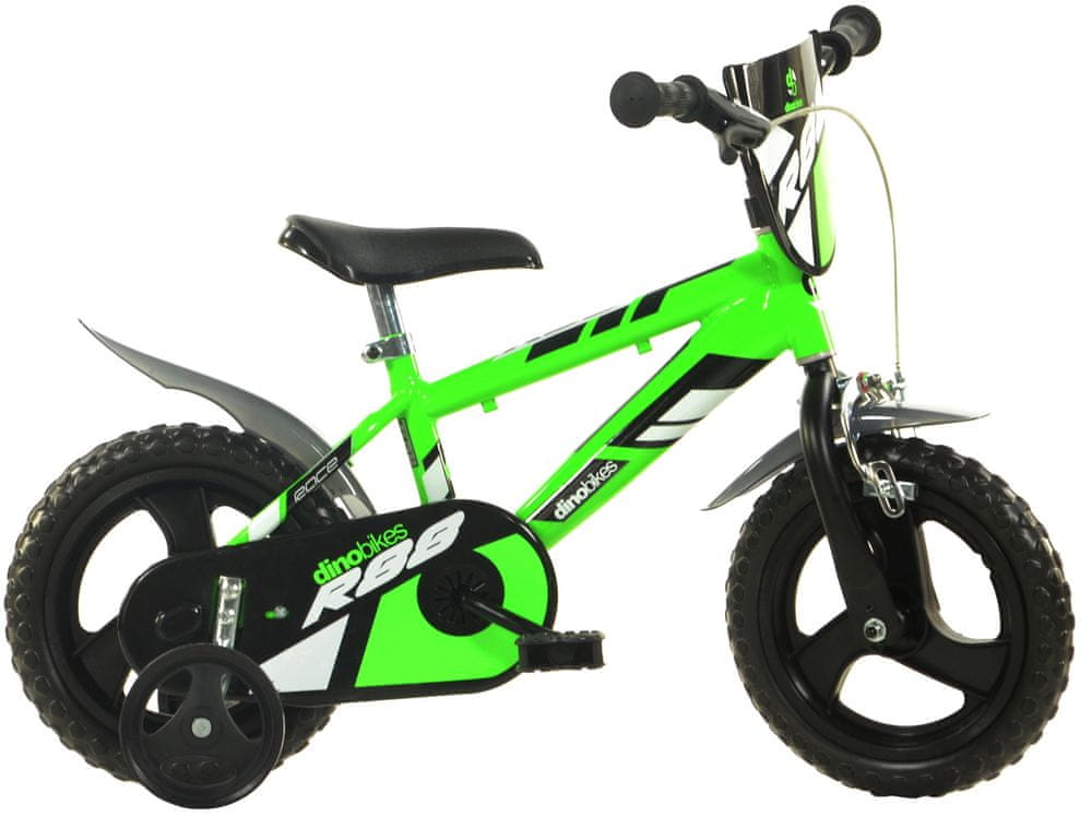 Dino bikes 412UL 12" zelená - rozbalené